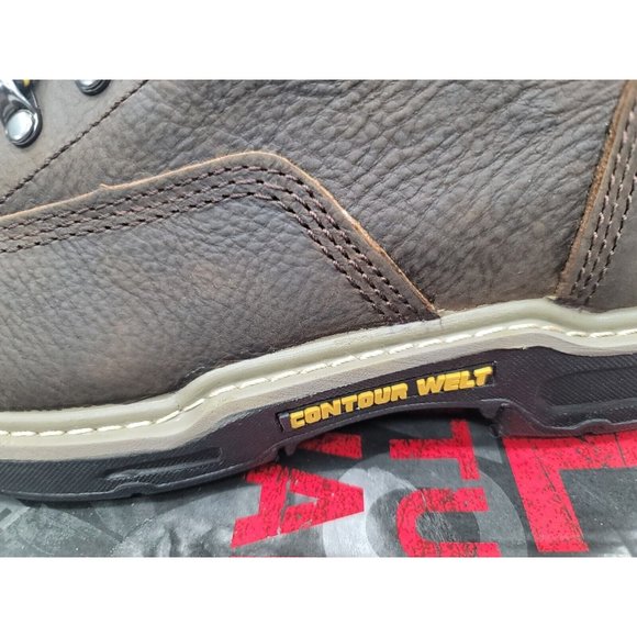 W10847 Mens Boots Wolverine Waterproof Steel Toe Alloy Brown Leather Sz 10.5 M - Picture 8 of 11